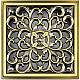 Купить Решетка для трапа Bronze de Luxe Узоры 10x10 21962 Бронза в магазине сантехники Santeh-Crystal.ru