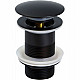 Купить Донный клапан Bronze de Luxe Scandi 21971/1B click-clack Черный матовый в магазине сантехники Santeh-Crystal.ru