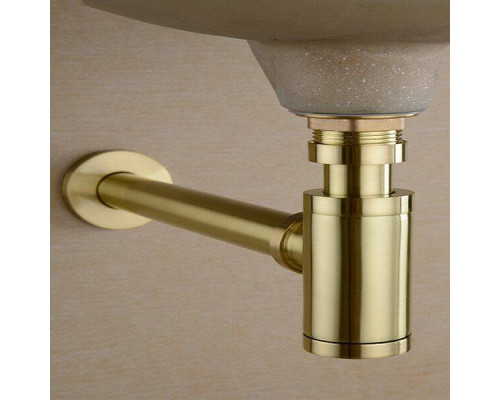 Приобрести Сифон для раковины CeramaLux RD015 Золото в магазине сантехники Santeh-Crystal.ru