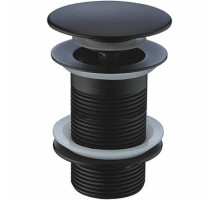Донный клапан CeramaLux BB006B click-clack Черный глянцевый