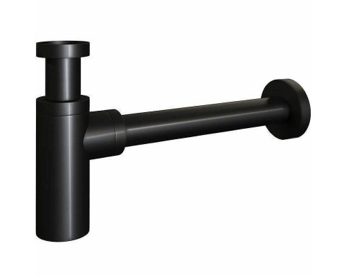 Купить Сифон для раковины CeramaLux C-058B(BC-054GB) Черный глянцевый в магазине сантехники Santeh-Crystal.ru