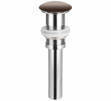 Донный клапан для раковины Ceramica Nova CN2000MDB click-clack Темно-коричневый матовый