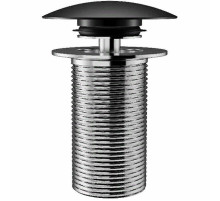 Донный клапан Creavit SF030.SYM click-clack Черный матовый