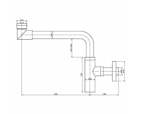 Заказать Сифон для раковины Creavit SF6088 Хром в магазине сантехники Santeh-Crystal.ru