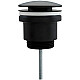 Купить Донный клапан Frap F62-7 click-clack Черный матовый в магазине сантехники Santeh-Crystal.ru
