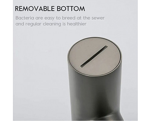 Приобрести Сифон для раковины Frap F82-9 Оружейная сталь в магазине сантехники Santeh-Crystal.ru