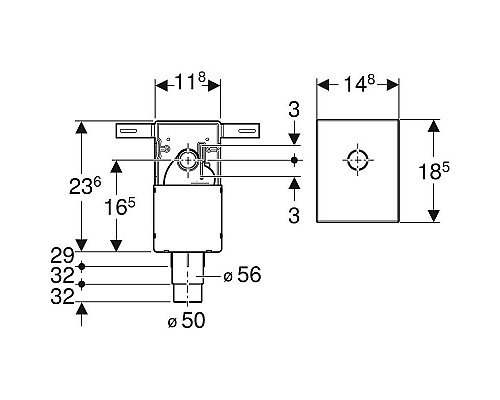 Приобрести Сифон для раковины Geberit 151.120.21.1 Хром в магазине сантехники Santeh-Crystal.ru