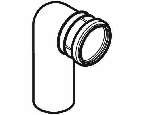 Купить Колено для унитаза Geberit 366.061.16.1 Черный в магазине сантехники Santeh-Crystal.ru