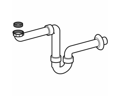 Заказать Сифон для раковины Geberit 151.107.11.1 Альпийский белый в магазине сантехники Santeh-Crystal.ru