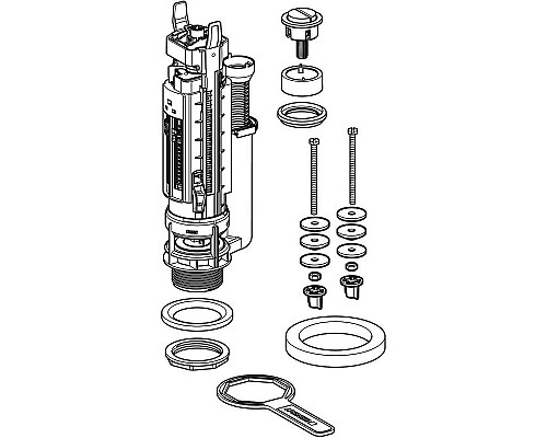 Приобрести Сливная арматура Geberit Typ 290 282.303.21.2 Хром в магазине сантехники Santeh-Crystal.ru