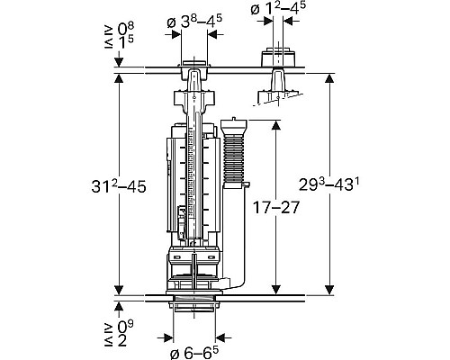 Приобрести Сливная арматура Geberit Typ 290 282.303.21.2 Хром в магазине сантехники Santeh-Crystal.ru