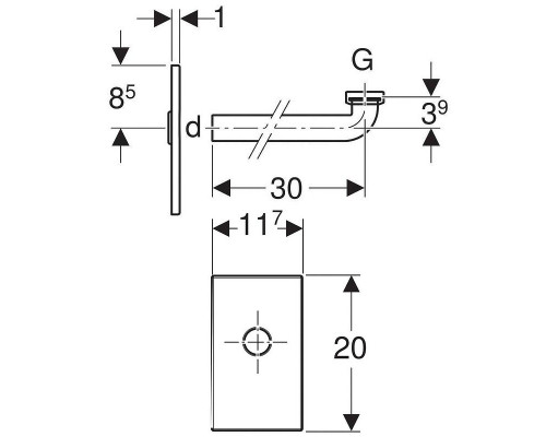 Заказать Крышка и патрубок сифона Geberit 115.416.11.1 Белый в магазине сантехники Santeh-Crystal.ru