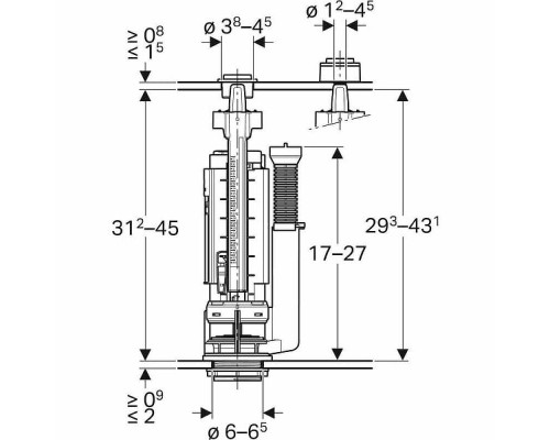 Заказать Сливная арматура Geberit ImpulsType 290 283.313.21.2 Хром глянцевый в магазине сантехники Santeh-Crystal.ru