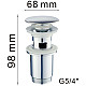 Заказать Донный клапан Haiba HB65-3 click-clack Хром в магазине сантехники Santeh-Crystal.ru