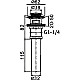 Приобрести Донный клапан Haiba HB66-2 click-clack Хром в магазине сантехники Santeh-Crystal.ru