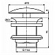 Купить Донный клапан Ideal Standard J3291XG Черный шелк в магазине сантехники Santeh-Crystal.ru