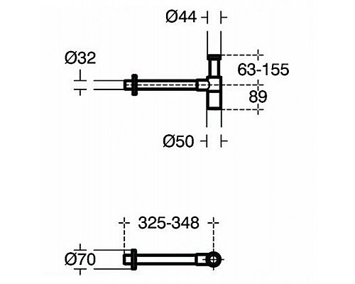 Приобрести Сифон для раковины Ideal Standard T4441XG Черный шелк в магазине сантехники Santeh-Crystal.ru