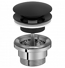 Донный клапан Jacob Delafon E30536-BL click-clack Черный матовый