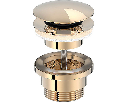 Купить Донный клапан Jacob Delafon E30536-BGG click-clack Золото в магазине сантехники Santeh-Crystal.ru