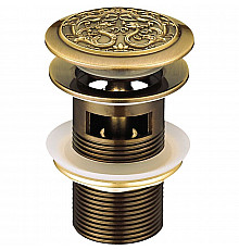 Донный клапан Lemark Jasmine LM6680B click-clack Бронза