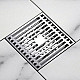 Приобрести Душевой трап Orange 100x100 TR01-005cr с решеткой Хром глянцевый в магазине сантехники Santeh-Crystal.ru