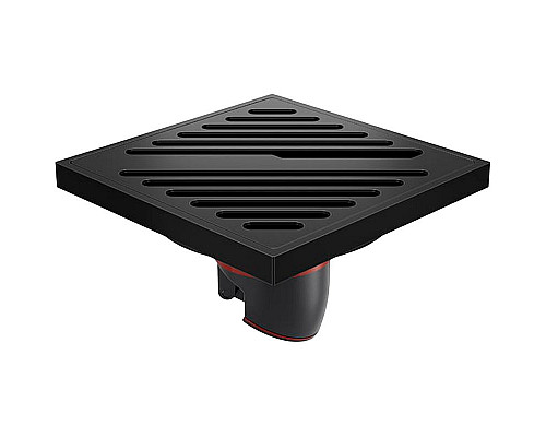 Заказать Душевой трап Orange 100x100 TR01-008b с Черной матовый решеткой в магазине сантехники Santeh-Crystal.ru