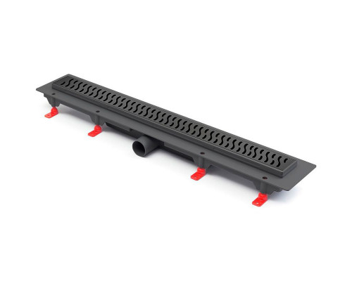 Приобрести Душевой лоток Paini Harmony 650 CH650HC с решеткой Черный матовый в магазине сантехники Santeh-Crystal.ru