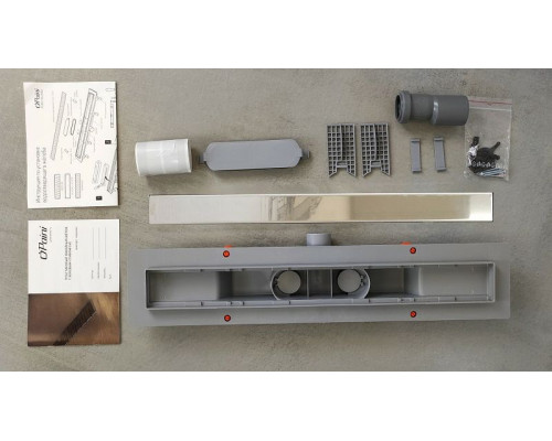 Приобрести Душевой лоток Paini Klasik 550 CH550K с решеткой под плитку в магазине сантехники Santeh-Crystal.ru