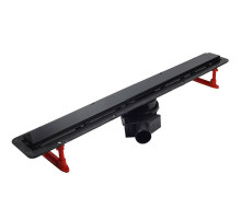 Душевой лоток Pestan Confluo Frameless Line 650 Black Matte 13701320 с решеткой Черный матовый / полая под плитку