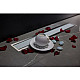 Купить Душевой лоток Pestan Confluo Premium Line 950 White Glass 13000352 с двухсторонней решеткой Хром матовый Белый глянцевый в магазине сантехники Santeh-Crystal.ru