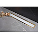 Заказать Душевой лоток Pestan Confluo Premium Line 650 White Glass Gold 13100122 с решеткой Белый глянцевый Золото глянцевое в магазине сантехники Santeh-Crystal.ru