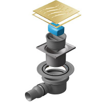 Душевой трап Pestan Confluo Standard 13000169 с решеткой Золото глянец