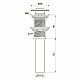 Заказать Донный клапан Point PN000Z1GM Графит в магазине сантехники Santeh-Crystal.ru