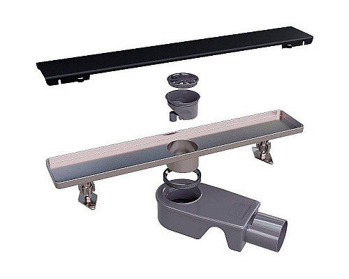 Приобрести Душевой лоток RGW SDR-20B 47212060-04 с Черной решеткой в магазине сантехники Santeh-Crystal.ru