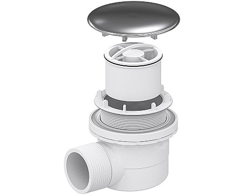 Приобрести Сифон для душевого поддона RGW Velplex QYD-06 18241106-01 Хром в магазине сантехники Santeh-Crystal.ru