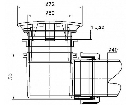 Заказать Сифон для душевого поддона RGW Velplex QYD-02 18241102-01 Хром в магазине сантехники Santeh-Crystal.ru