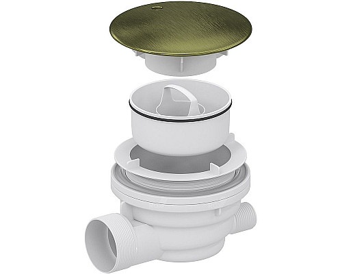 Заказать Сифон для душевого поддона RGW Velplex QYD-01 18241101-08 Бронза в магазине сантехники Santeh-Crystal.ru