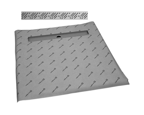 Приобрести Душевая плита Radaway RadаDrain 109x109 5CL1111A/5R085R с решеткой Rain в магазине сантехники Santeh-Crystal.ru