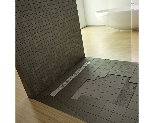 Заказать Душевая плита Radaway RadаDrain 109x79 5DLB1108A/5R055R с решеткой Rain в магазине сантехники Santeh-Crystal.ru