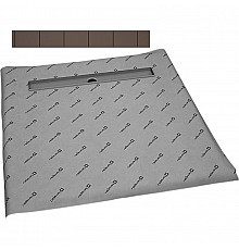 Душевая плита Radaway RadаDrain 119x119 5CL1212A/5R095B с решеткой под плитку Basic