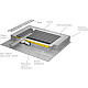 Приобрести Душевая плита Radaway RadаDrain 99x99 5CL1010A/5R075B с решеткой под плитку Basic в магазине сантехники Santeh-Crystal.ru
