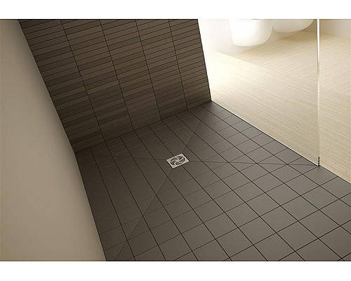 Купить Душевая плита Radaway RadаDrain 89x89 полукруглая с решеткой в магазине сантехники Santeh-Crystal.ru