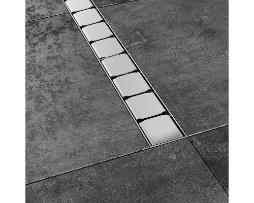 Заказать Душевой лоток Ravak 10° OZ 95 X01577 с решеткой Хром в магазине сантехники Santeh-Crystal.ru