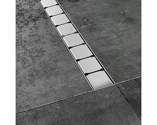 Купить Душевой лоток Ravak 10° OZ 75 X01623 с решеткой Хром в магазине сантехники Santeh-Crystal.ru