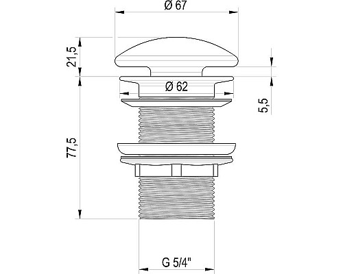 Приобрести Донный клапан Ravak X01695 Белый в магазине сантехники Santeh-Crystal.ru