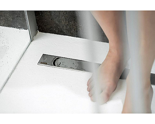 Заказать Душевой лоток Ravak Chrome OZ 95 X01428 с решеткой Хром в магазине сантехники Santeh-Crystal.ru