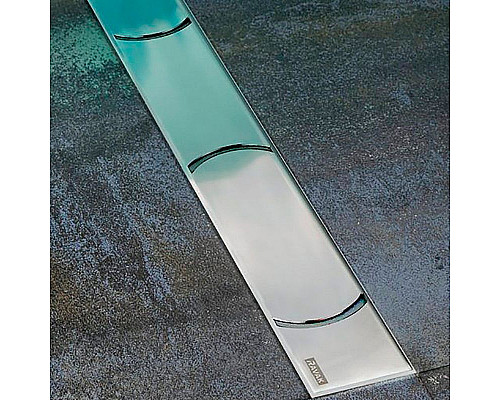 Купить Душевой лоток Ravak Chrome OZ 105 X01429 с решеткой Хром в магазине сантехники Santeh-Crystal.ru