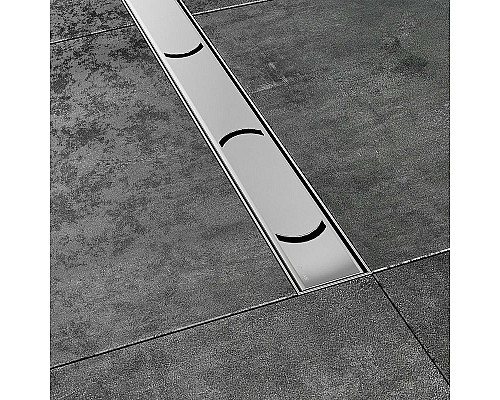 Купить Душевой лоток Ravak Chrome OZ 75 X01621 с решеткой Хром в магазине сантехники Santeh-Crystal.ru