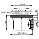 Купить Сифон для душевого поддона Ravak Professional X01749 Черный матовый в магазине сантехники Santeh-Crystal.ru