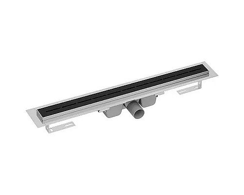 Купить Душевой лоток Ravak Runway OZ 85 X01751 с Черной матовой решеткой в магазине сантехники Santeh-Crystal.ru